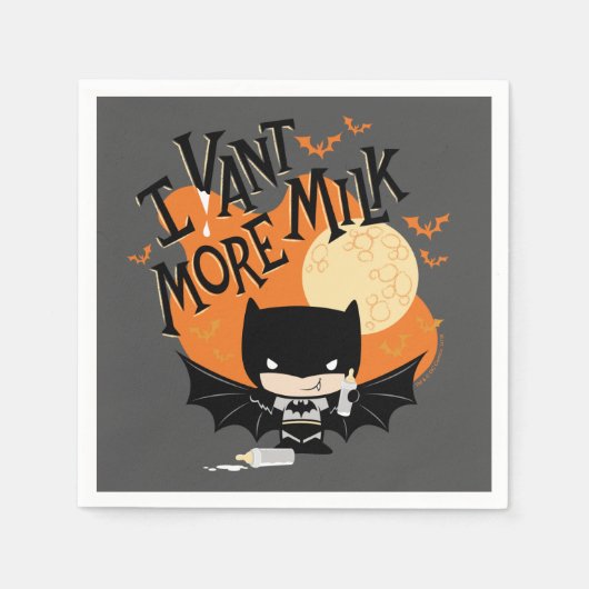 Batman | I Vant More Milk スタンダードカクテルナプキン (正面)