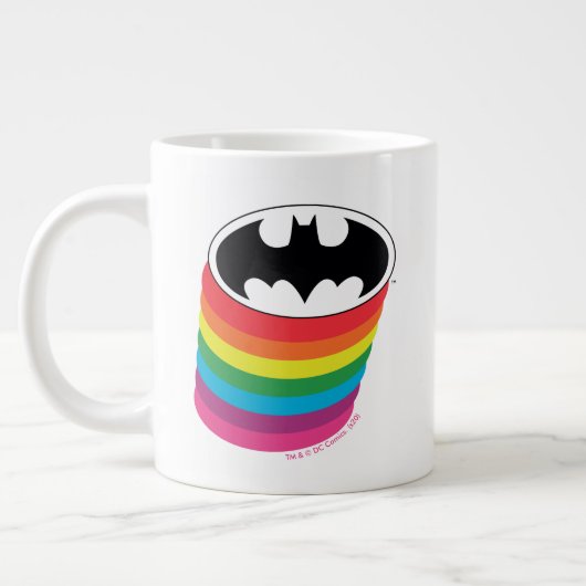 Batman Layered Rainbowロゴ ジャンボコーヒーマグカップ (左)