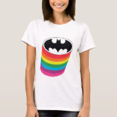 Batman Layered Rainbowロゴ Tシャツ (正面)
