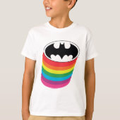 Batman Layered Rainbowロゴ Tシャツ (正面)
