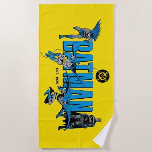 Batman Legends Forever Graphic ビーチタオル (正面)