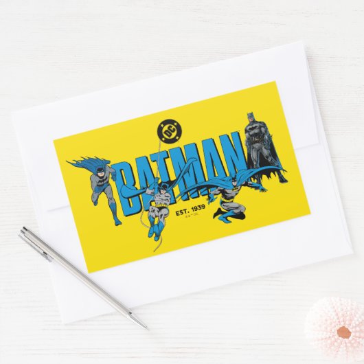 Batman Legends Forever Graphic 長方形シール (封筒)