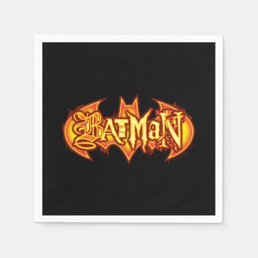 Batman | Orange Seasonal Logo スタンダードカクテルナプキン (正面)