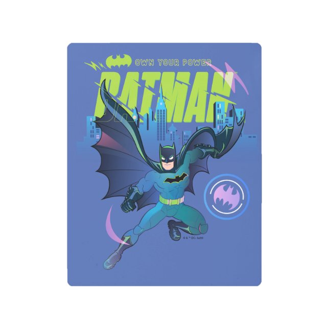 Batman "Own Your Power" City Graphic メタルプリント (正面)