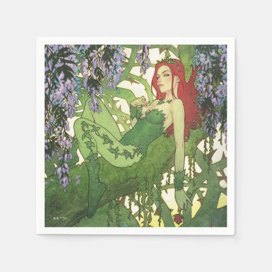 Batman Rebirth Poison Ivy Cover Illustration スタンダードカクテルナプキン (正面)