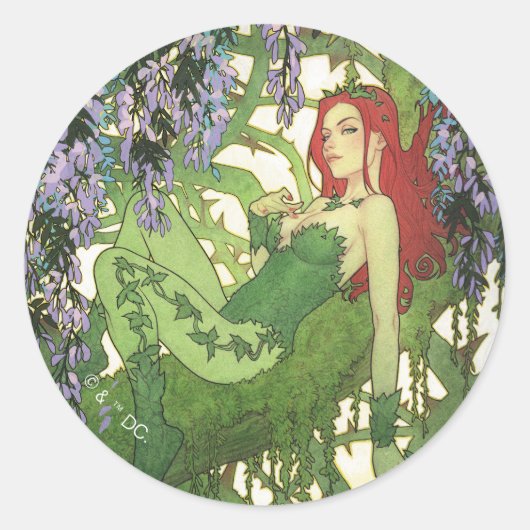 Batman Rebirth Poison Ivy Cover Illustration ラウンドシール (正面)