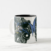 Batman Skulls/Ink Doodle 2 ツートーンマグカップ (正面左)