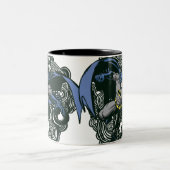 Batman Skulls/Ink Doodle 2 ツートーンマグカップ (中央)