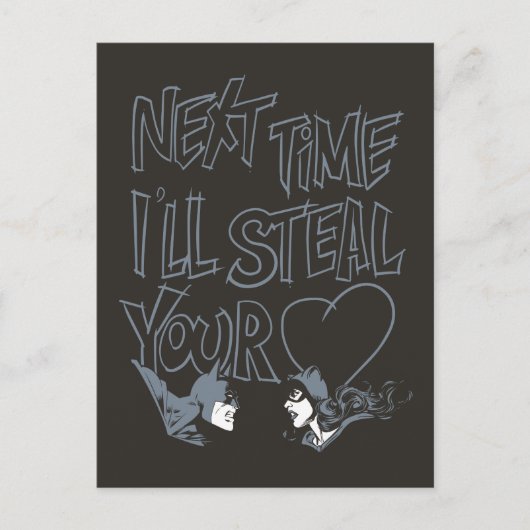 Batman Valentine |Catwoman - I'll Steal Your Heart シーズンポストカード (正面)