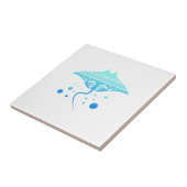 Batoideaのマオリのアカエイの種族の入れ墨のギフトのアイディア タイル (側面)