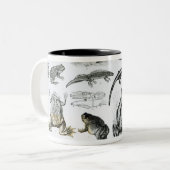 Batrachiansおよび他の両生綱 ツートーンマグカップ (正面左)