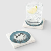 Bats and Trees Against the Moon ストーンコースター (横)