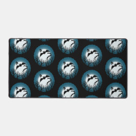 Bats and Trees Against the Moon デスクマット