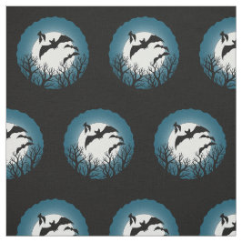 Bats and Trees Against the Moon ファブリック