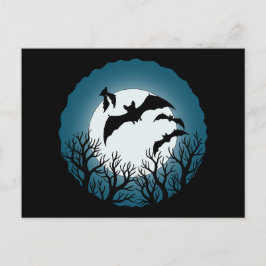 Bats and Trees Against the Moon ポストカード