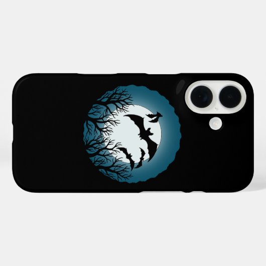 Bats and Trees Against the Moon Case-Mate iPhoneケース (裏面 (横))
