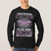 Bats Avoid Eye Contact Bat  Animal Bat Tシャツ (正面)