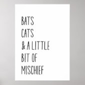 Bats cats & a little bit of mischief  ポスター (正面)
