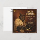 Bats Domino アルバム: パロディ ノートカード (正面/裏面)