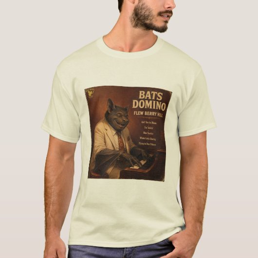 Bats Domino アルバム: パロディ Tシャツ (正面)