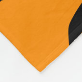 Bats Everywhere Orange Halloween Plush フリースブランケット (角)