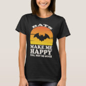 Bats Make Me Happy, Bat Clothes, Bat Tシャツ (正面)