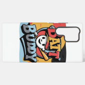 Batt Buddy Cartoon Baseball Mobile Case Samsung Galaxyケース (裏面横)