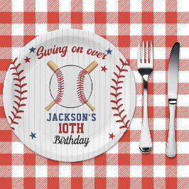 "Batter Up – Baseball Theme Party for Boys ペーパープレート