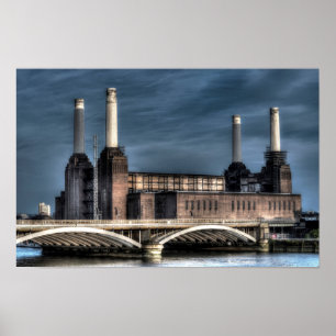 Batterseaロンドンの景色ポスター ポスター