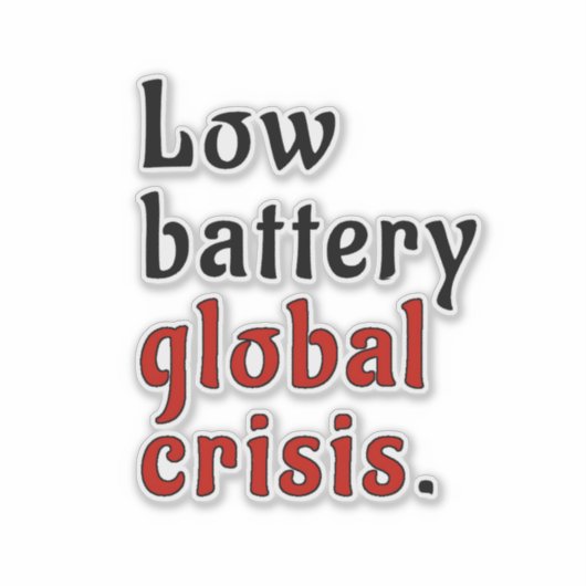 Battery Crisis シール (正面)