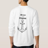 Battery fully charged T-shirt スウェットシャツ (裏面)