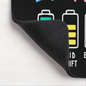 Battery life of an ED nurse levels humor マウスパッド (コーナー)