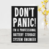 Battery Storage System Engineer Tank Top  カード (黄色い花)