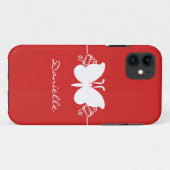 Battfray Swirl BT iPhone 5ケース、赤 Case-Mate iPhoneケース (裏面(横))