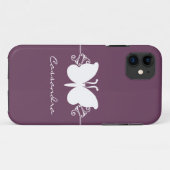 Battfray Swirl CM ID iPhone 5ケース、紫 Case-Mate iPhoneケース (裏面(横))