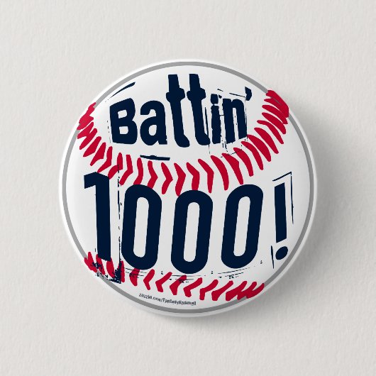 Battin 1000年! ボタン 缶バッジ (正面)