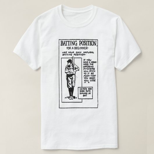 Batting Position T-Shirt Tシャツ (デザイン正面)