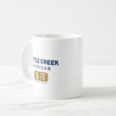 battle Creekミシガン州すばらしい湖の州 コーヒーマグカップ (正面左)