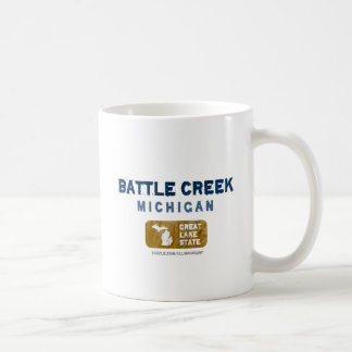 battle Creekミシガン州すばらしい湖の州 コーヒーマグカップ