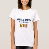 battle Creekミシガン州すばらしい湖の州 Tシャツ (正面)