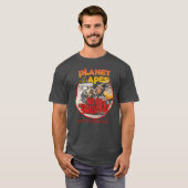 Battle Forhe Planet Ofhe Apes 1973 Japanese Worn v Tシャツ (正面フル)