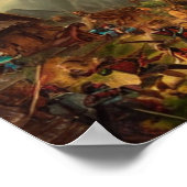 Battle in Village Digital Artポスター ポスター (角)