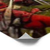 Battle in Village Digital Art Poster #01 ポスター (角)