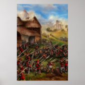 Battle in Village Digital Art Poster #01 ポスター (正面)