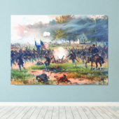 Battle of Antietam Thure de Thulstrup 1887 Restore キャンバスプリント (インサイチュ (ウッドフロア))