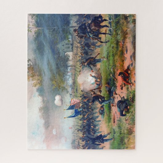 Battle of Antietam Thure de Thulstrup 1887 Restore ジグソーパズル (縦)