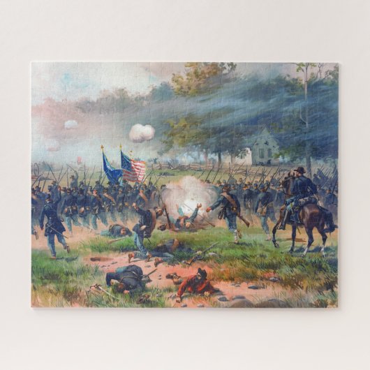 Battle of Antietam Thure de Thulstrup 1887 Restore ジグソーパズル (横)