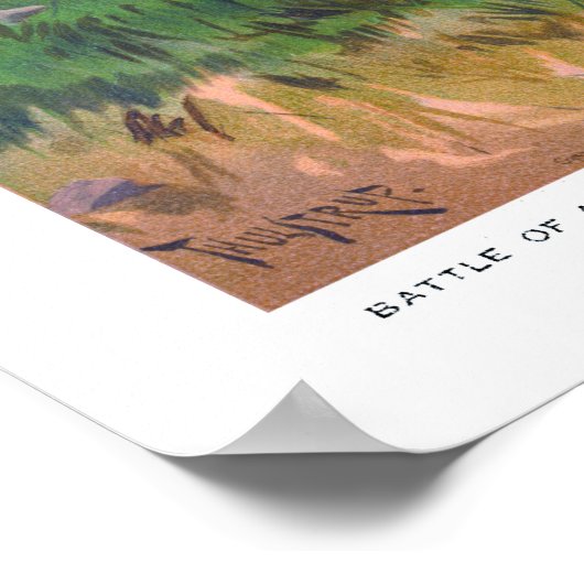 Battle of Antietam Thure de Thulstrup 1887 Restore ポスター (角)