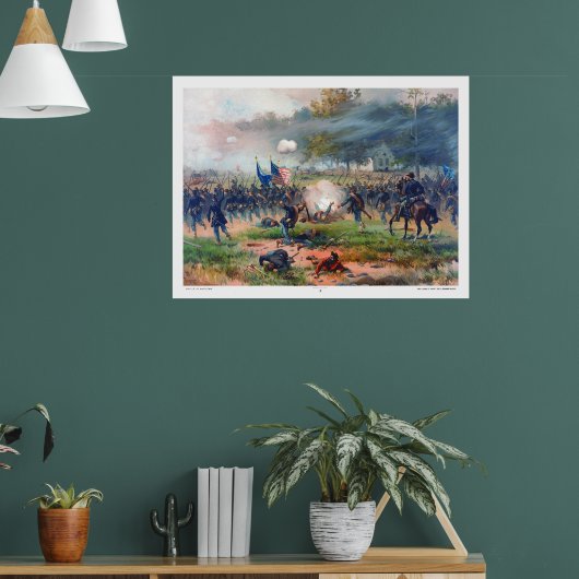Battle of Antietam Thure de Thulstrup 1887 Restore ポスター (リビング1)