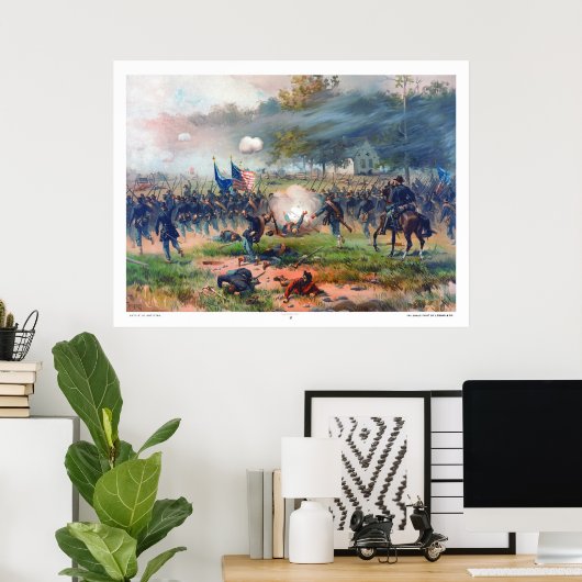 Battle of Antietam Thure de Thulstrup 1887 Restore ポスター (ホームオフィス)